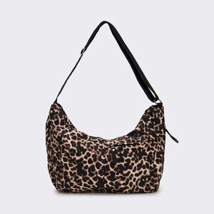 Primark Black and Tan Leopard Hobo Bag